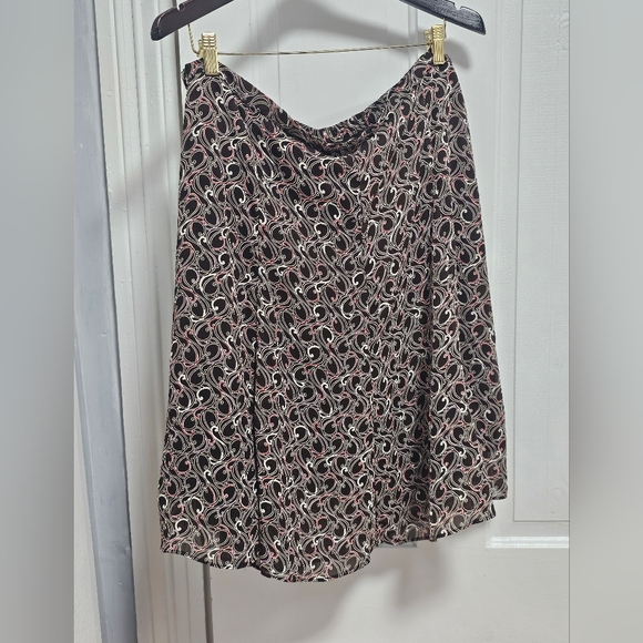 George Brown Swirl A-Line Skirt - Picture 1 of 8